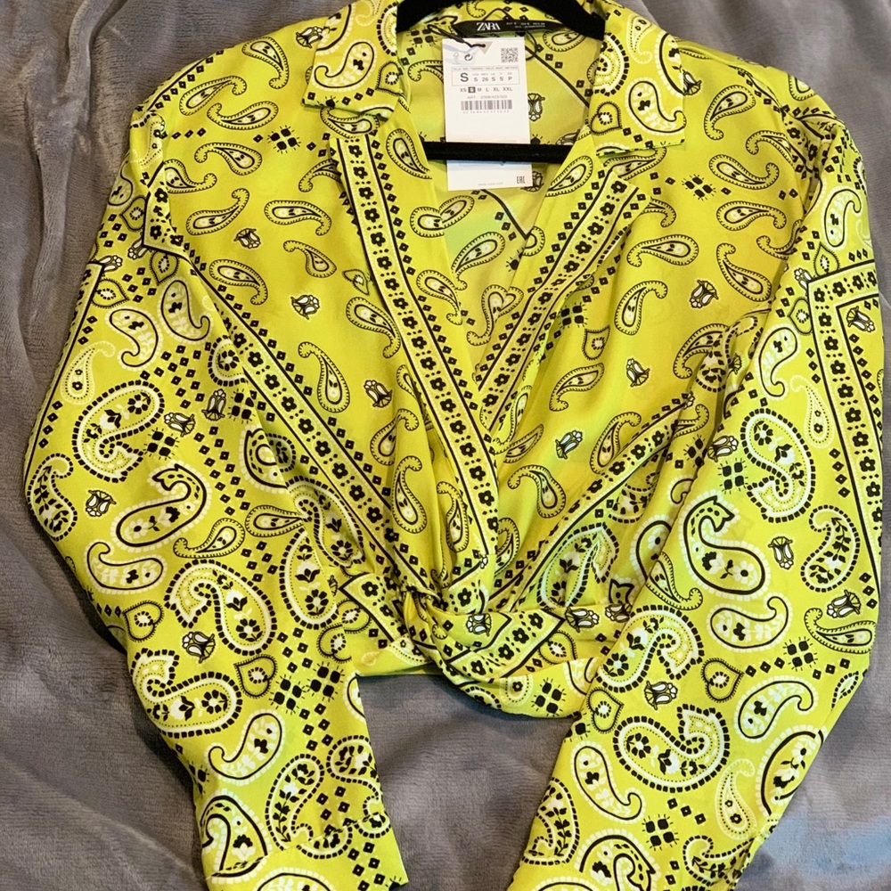 Crop printed top - Picture 2 of 2